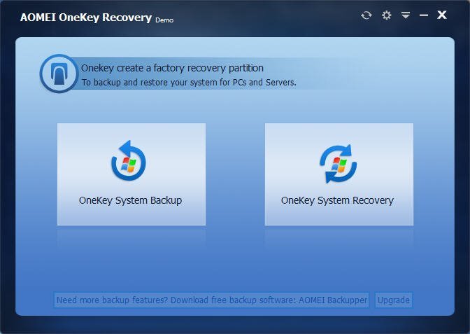 Free onekey system backup and restore software for Windows PC & Laptop.