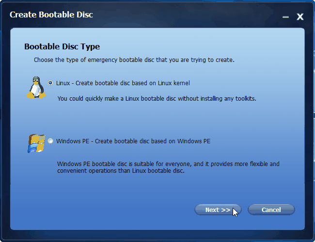 make reboot disk windows 10