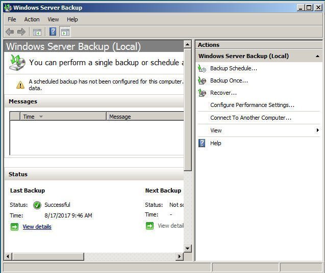 Restore windows server 2008 r2 to previous date
